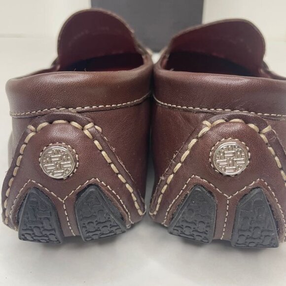 Cole Haan Women Sz 9.5 B Trillby Driver Chestnut Leather Penny Loafers Moccasin - Picture 11 of 14